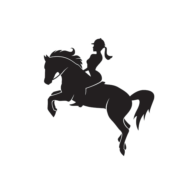 icona di cavallo e donna