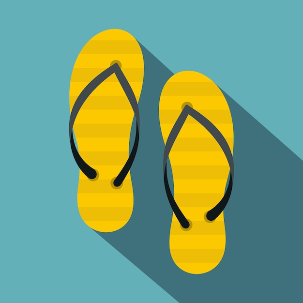 Icona di flip flop Illustrazione piatta dell'icona vettoriale di flip Flop per il web