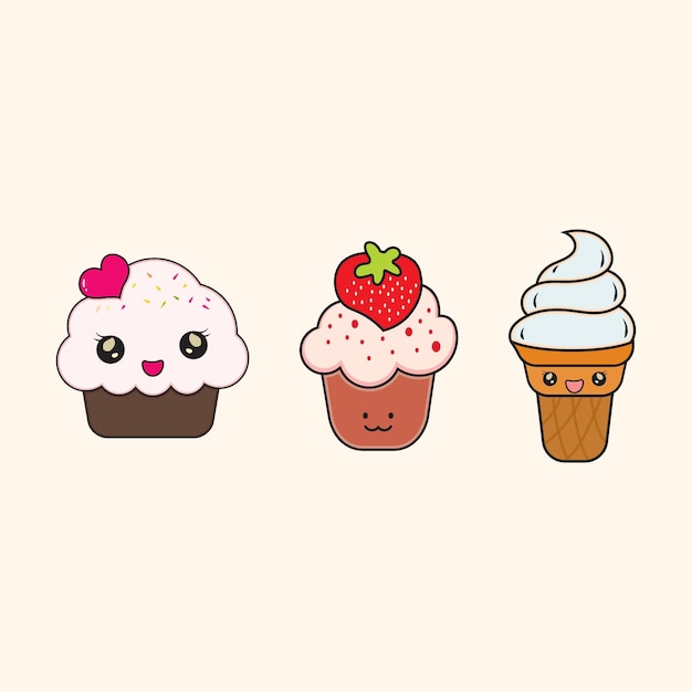 icona di logo di cupcakes