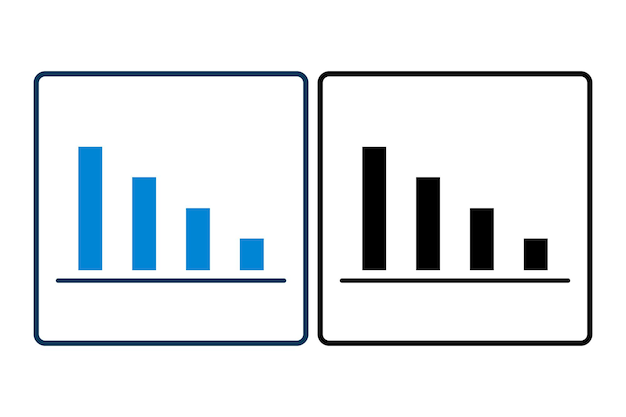 Icona di perdita del grafico vettoriale Icona correlata al grafico e al SEO adatta per le interfacce utente delle app del sito web stampabile ecc. Stile di icona solido semplice design vettoriale modificabile