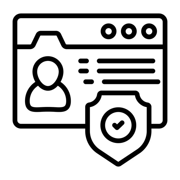 Icona di progettazione creativa di accesso sicuro