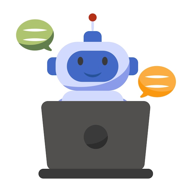Icona di progettazione modificabile di un bot per computer