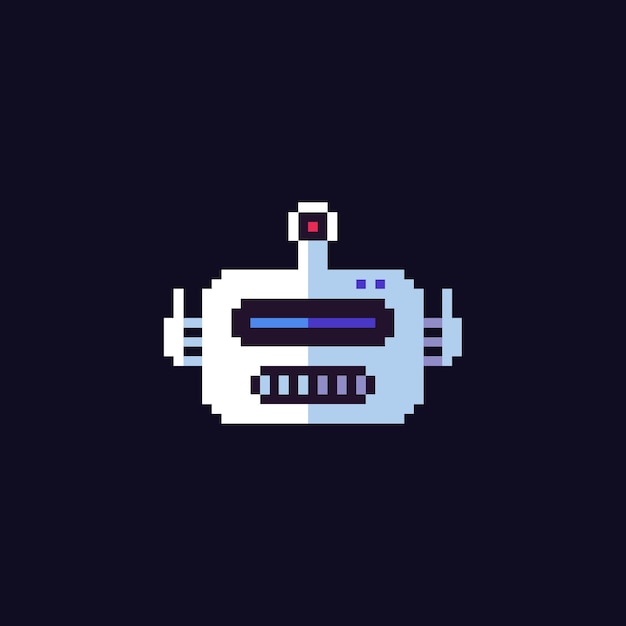 icona di robot pixel art per l'asset