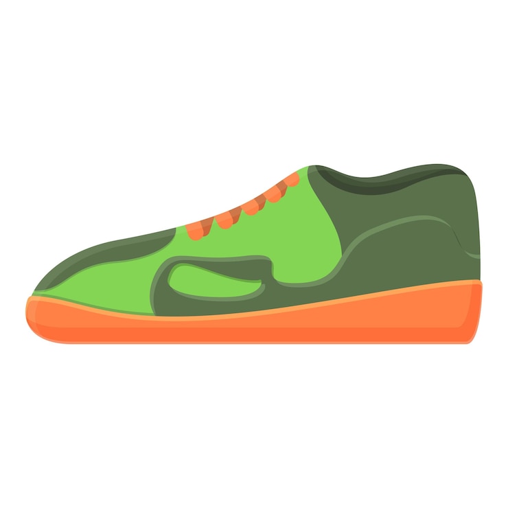 Vettore icona di scarpe da ginnastica in tessuto icona vettoriale di caricature di sneaker in tessuto per il web design isolata su sfondo bianco