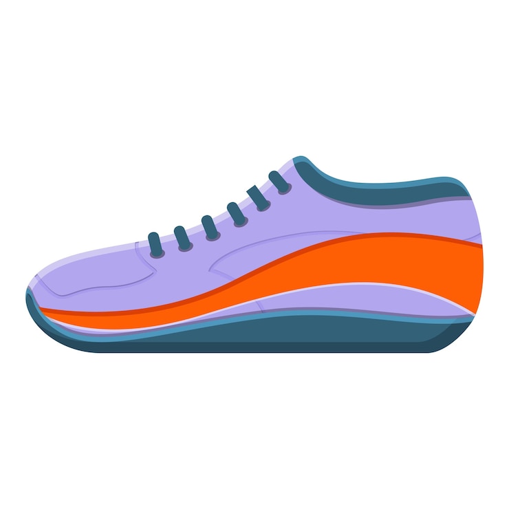 Vettore icona di scarpe da ginnastica maschile cartoon di scarpe dal ginnastico maschile icona vettoriale per il web design isolata su sfondo bianco
