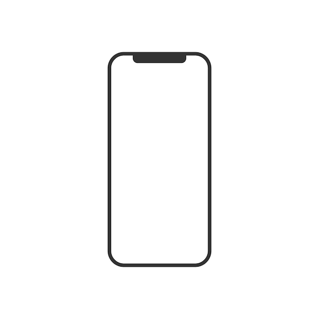 Icona di smartphone Simbolo di gadget moderna semplice icona vettoriale per la progettazione di siti web app mobile ui