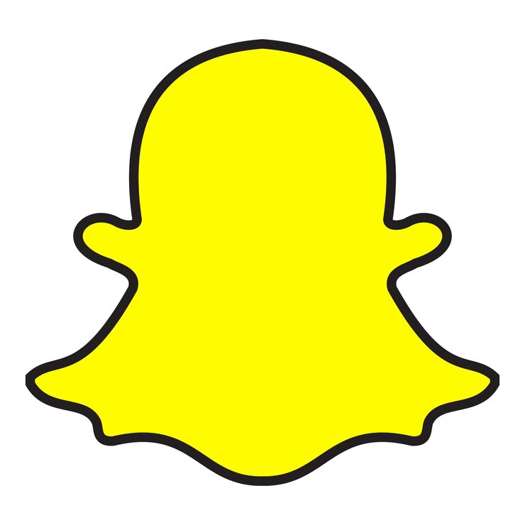 Vettore icona di snapchat illustrazione logo dell'app snapchat icona dei social media