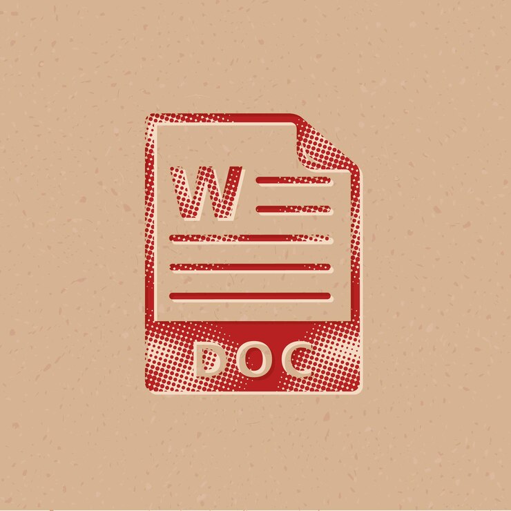 Vettore icona di stile mezzitoni formato file di testo con illustrazione vettoriale di sfondo grunge