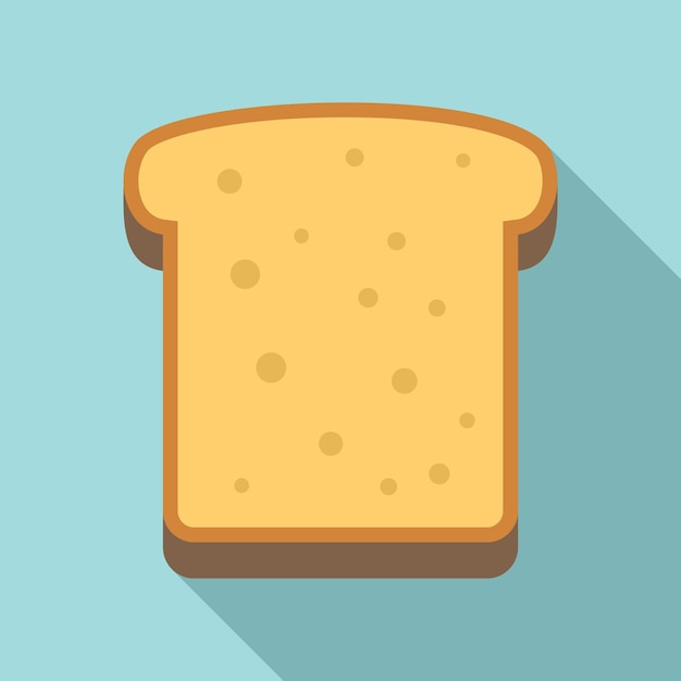 Icona di un gustoso toast Illustrazione piatta di un'icona vettoriale di un gustoso toast per il web design