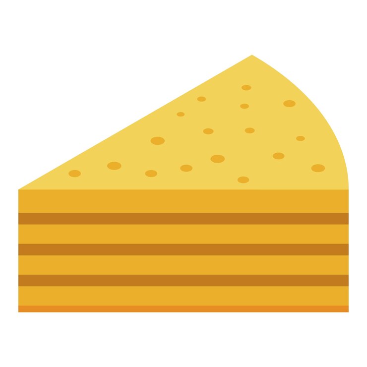 Vettore icona di un pezzo di torta isometrica dell'icona vettoriale di un pezzo di torta per il web design isolato su sfondo bianco