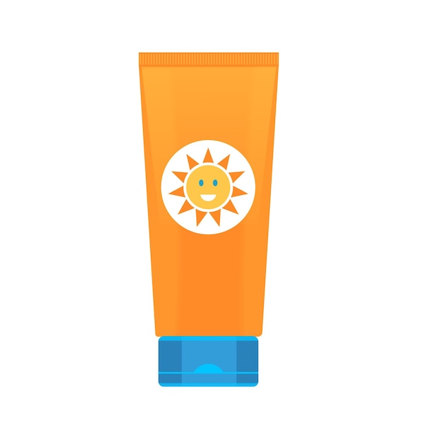 icona di un tubo di crema solare spf