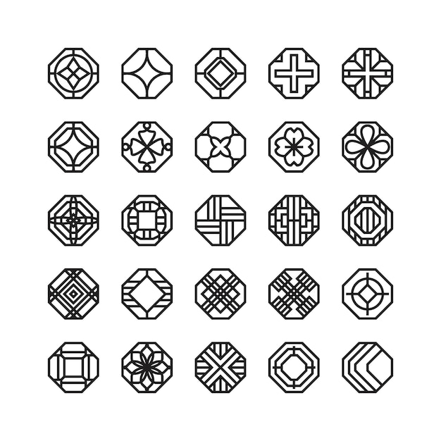 icona di vettore geometrico ottagono