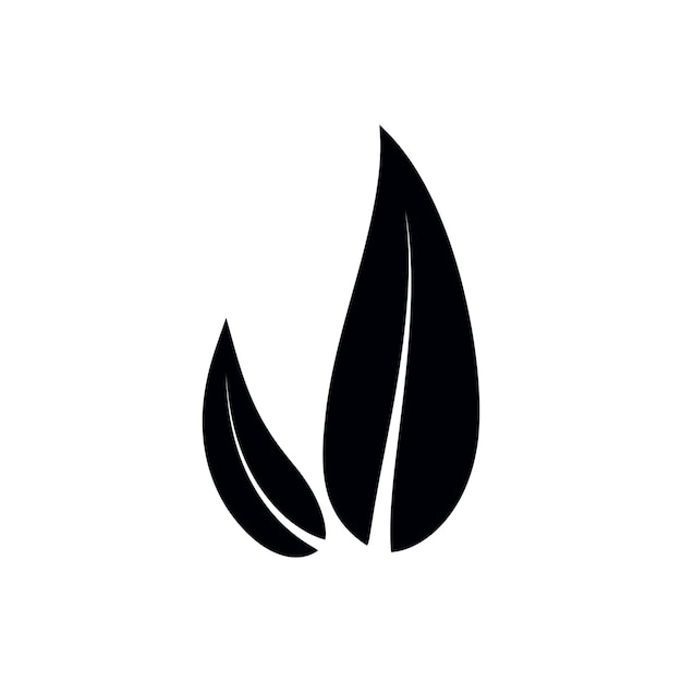 Icona Eco Leaf isolata su sfondo bianco Illustrazione vettoriale