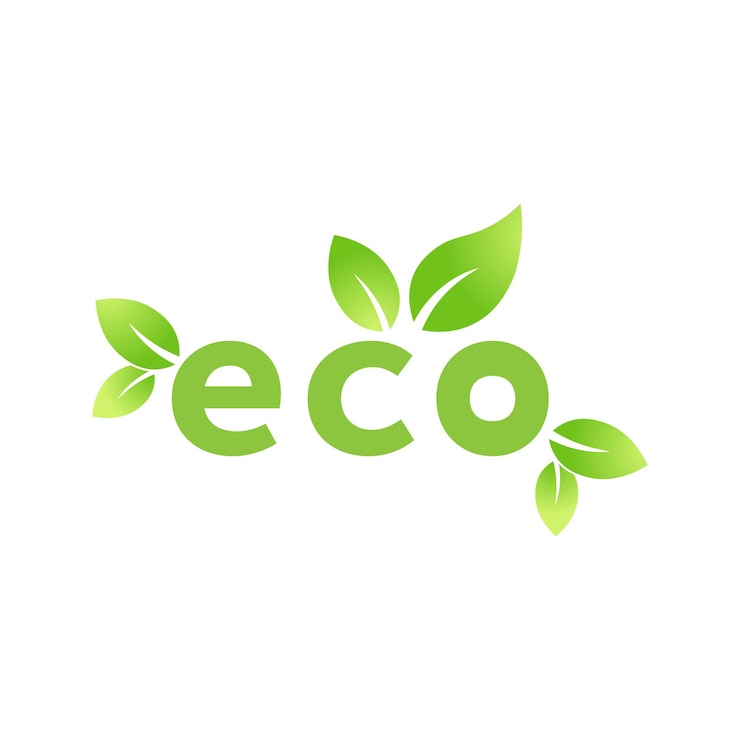 Vettore icona foglia verde eco. simbolo ecologico di bio natura verde per il web e il business. semplice illustrazione piatta