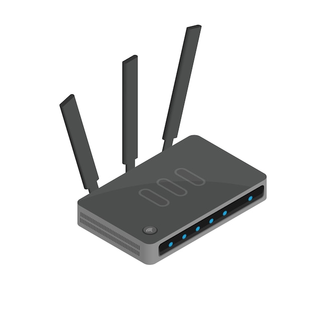 Icona isometrica del router ottimo design per qualsiasi scopo Connessione Internet ad alta velocità