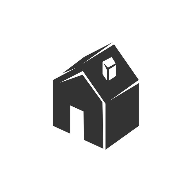 Icona isometrica della casa immobiliare Illustrazione Azienda di marca