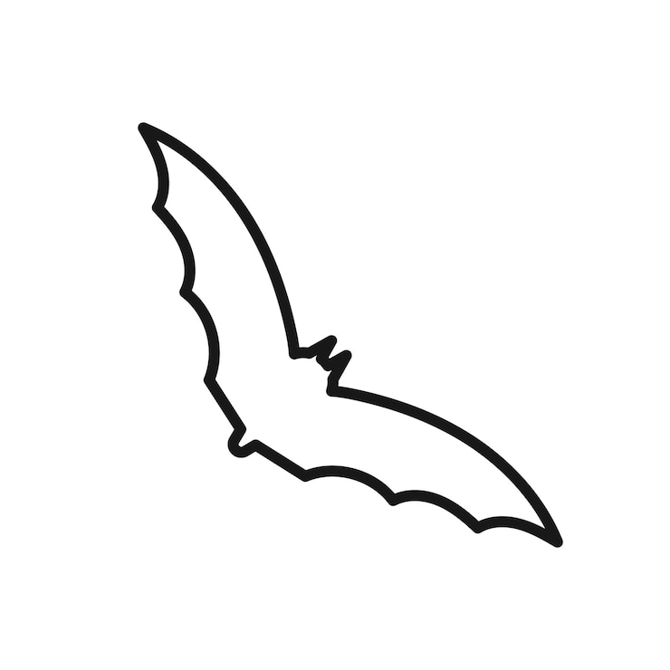 Vettore icona modificabile dell'illustrazione bat vector isolata su sfondo bianco utilizzando il sito web di presentazione o l'app mobile