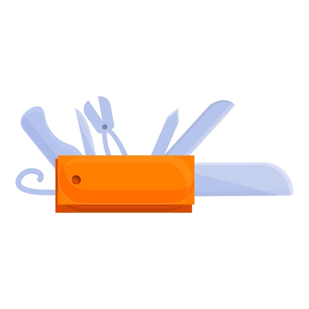 Icona multitool da viaggio Cartoon of Travel multitool icona vettoriale per il web design isolato su sfondo bianco