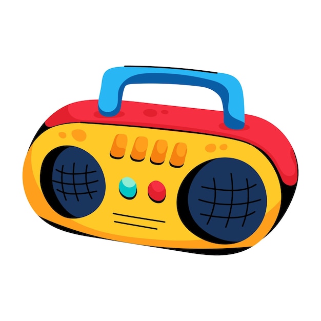 Icona piatta della trasmissione radiofonica