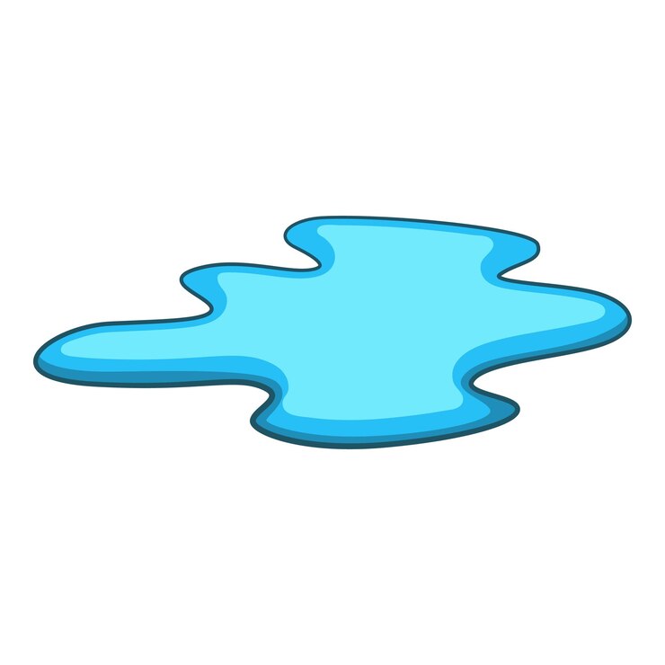 Vettore icona pozza d'acqua illustrazione cartoon dell'icona vettore pozza d'acqua per il web design