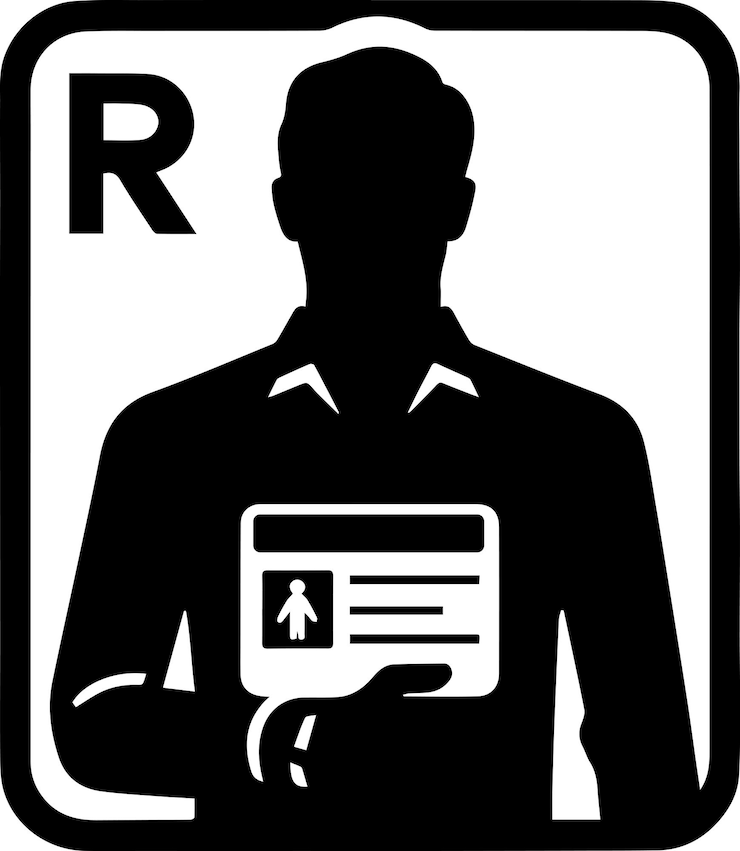 Vettore icona registrata 5