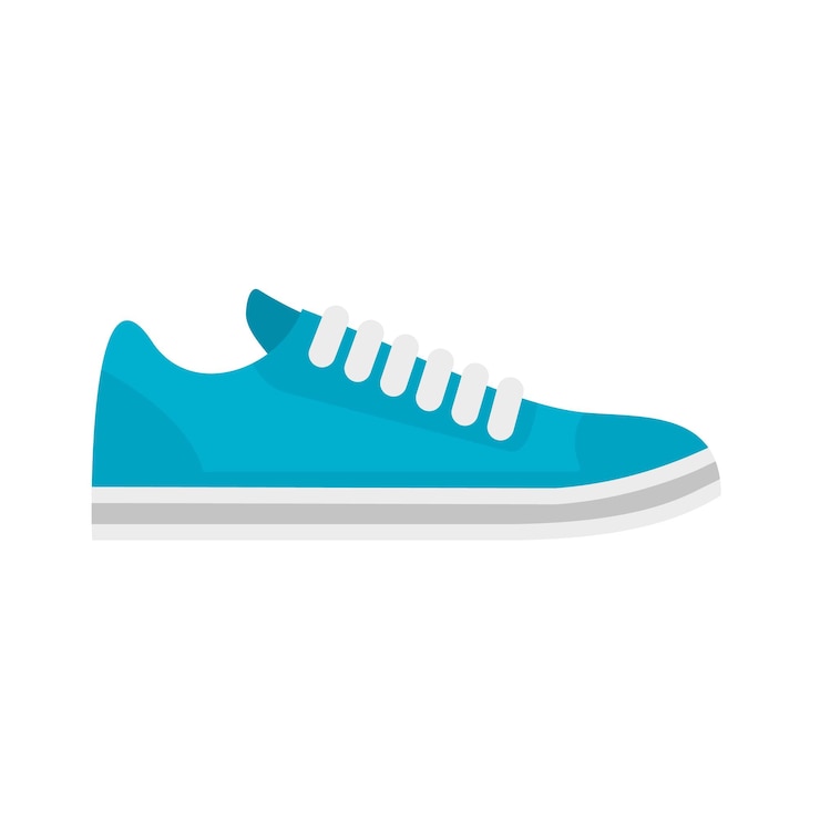 Vettore icona scarpe da bici illustrazione piatta dell'icona vettoriale delle scarpe da bici per il web design