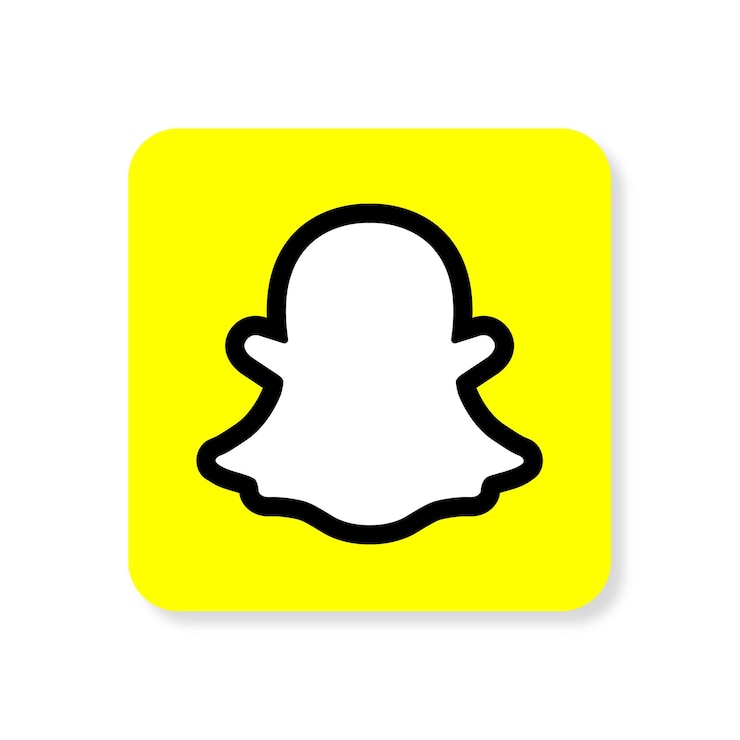 Vettore icona snapchat distintivo moderno