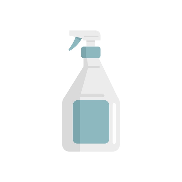 Icona spray disinfettante Immagine piatta dell'icona del vettore spray disinfettante isolata su sfondo bianco