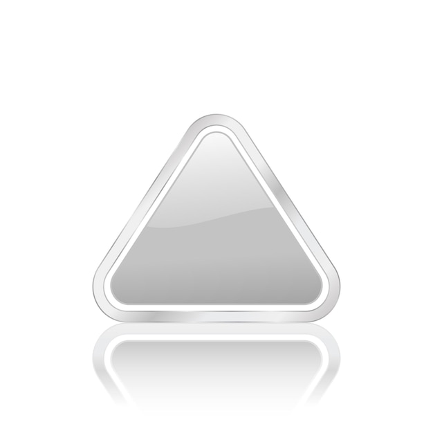 Icona triangolare argento 2