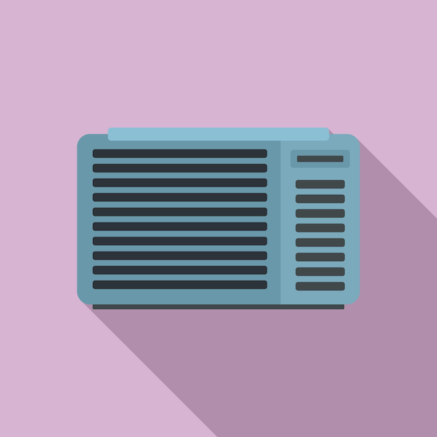 Icona ventilazione aria Illustrazione piatta dell'icona vettoriale di ventilazione aria per il web design