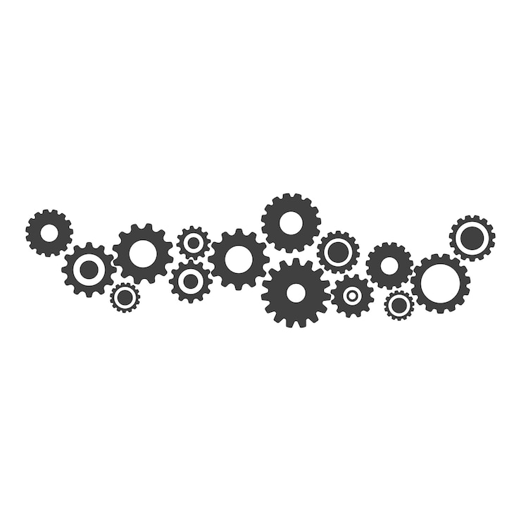 Vettore icona vettore modello logo ingranaggio