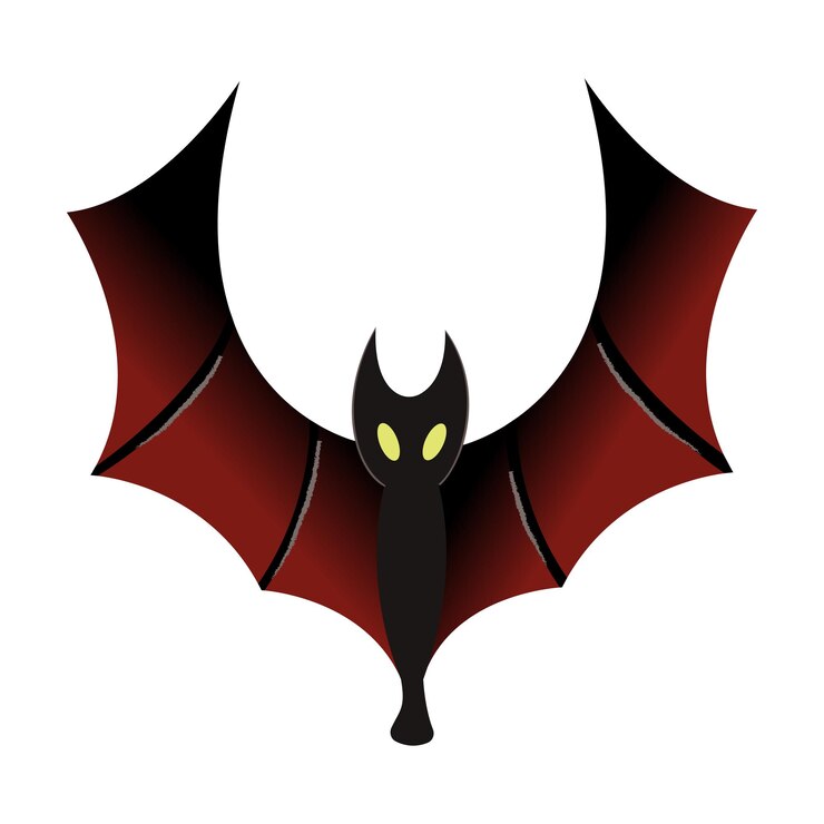 Vettore icona vettore pipistrello isolata su sfondo bianco. illustrazione vettoriale di halloween.