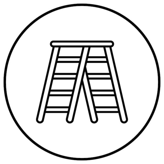 Icona vettoriale della scala può essere utilizzata per la serie di icone degli strumenti di costruzione