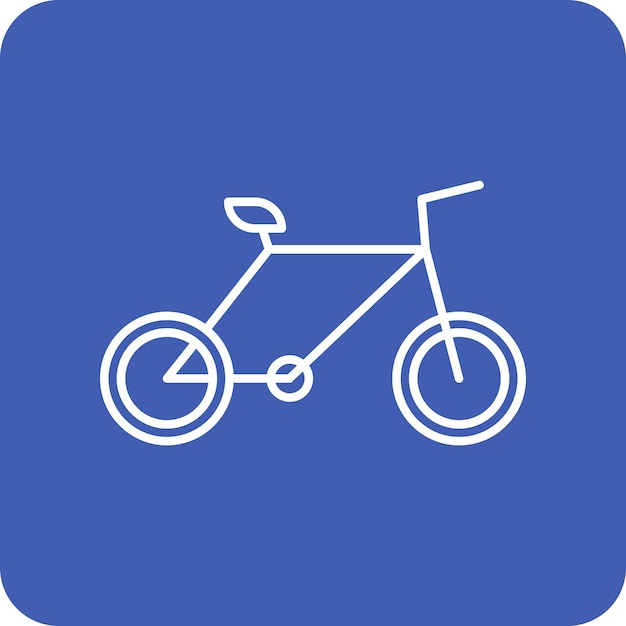 Icona vettoriale di bicicletta può essere utilizzata per l'icona di trasporto