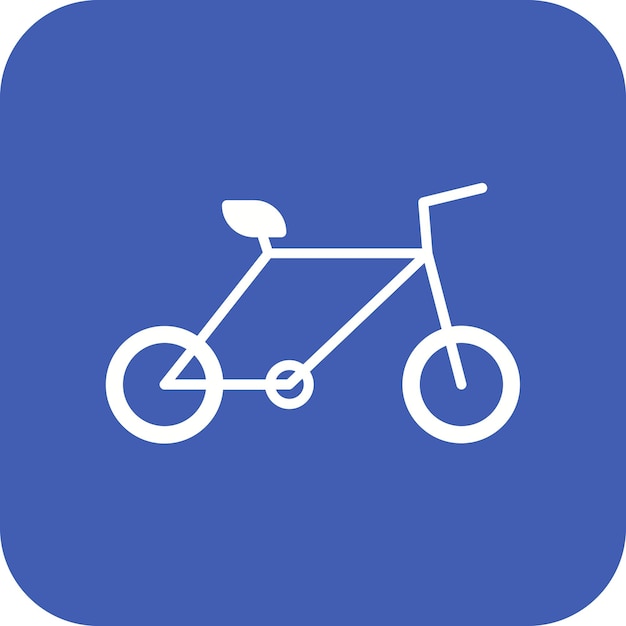 Icona vettoriale di bicicletta può essere utilizzata per l'icona di trasporto