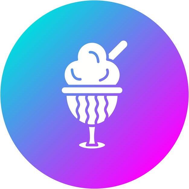 Icona vettoriale di gelato Può essere utilizzata per il set di icone del ristorante