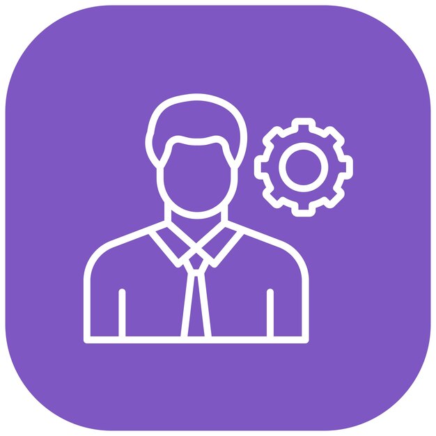 Icona vettoriale di gestione Può essere utilizzata per il set di icone di Business Analytics