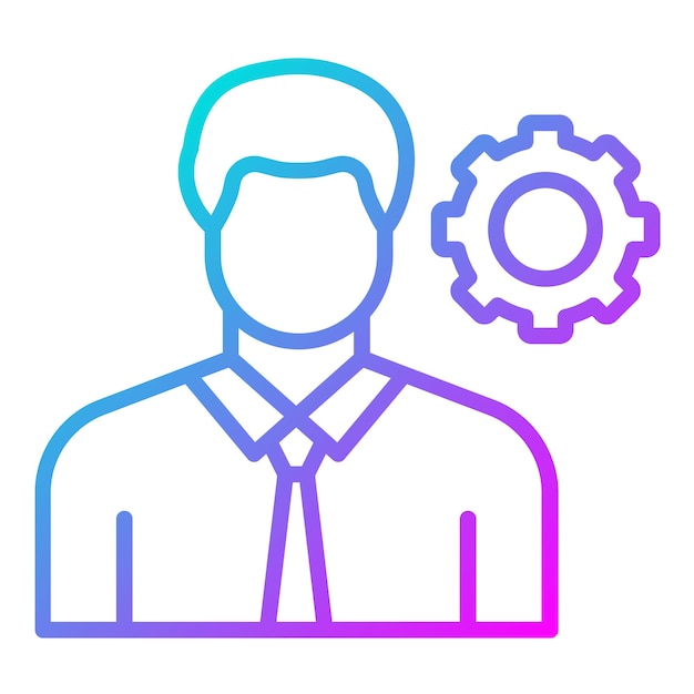 Icona vettoriale di gestione Può essere utilizzata per il set di icone di Business Analytics
