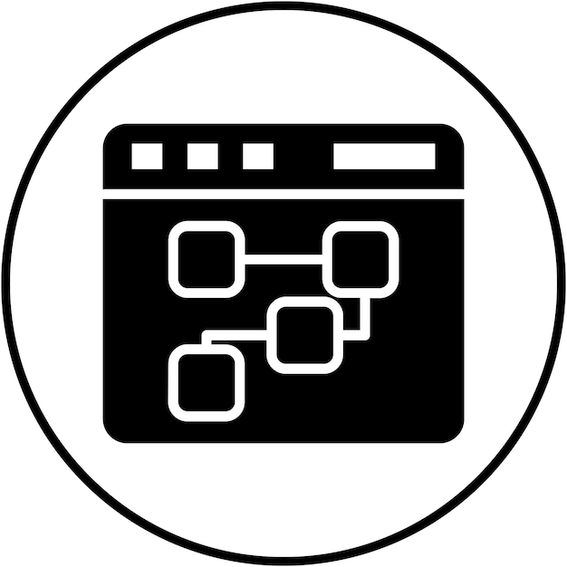 Icona vettoriale di progettazione UX Può essere utilizzata per il set di icone di programmazione informatica