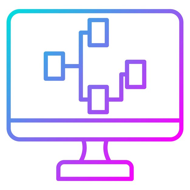 Icona vettoriale di programmazione visiva Può essere utilizzata per l'icona di No Code