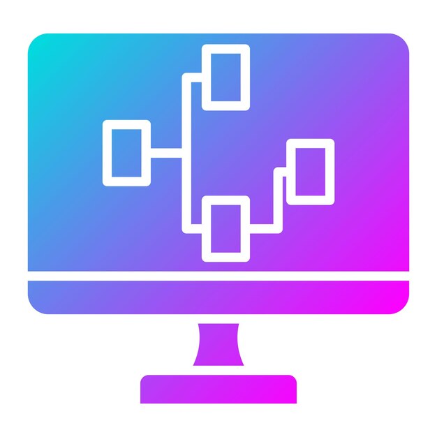 Icona vettoriale di programmazione visiva Può essere utilizzata per l'icona di No Code