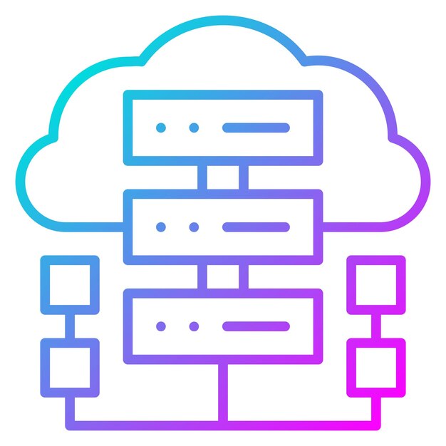 Icona vettoriale di Web Hosting Può essere utilizzata per l'icona di Web Hosting