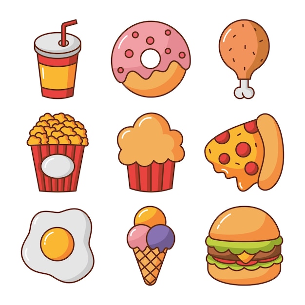 Icone del fast food
