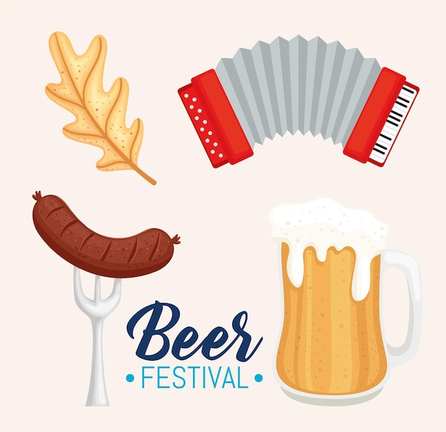 Icone del festival oktoberfest