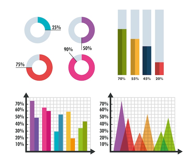 icone del modello di business infographic