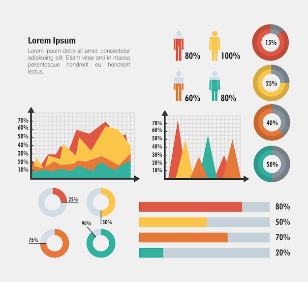 icone del modello di business infographic