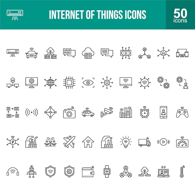 Icone dell'Internet delle cose