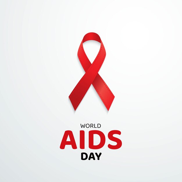 icone della giornata mondiale dell'AIDS design di biglietti da visita