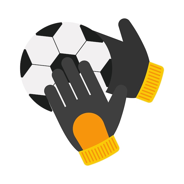 Icone di calcio con arbitri oggetti gol trofeo palla stivali squadra di supporto di calcio e fan elementi illustrazione vettoriale