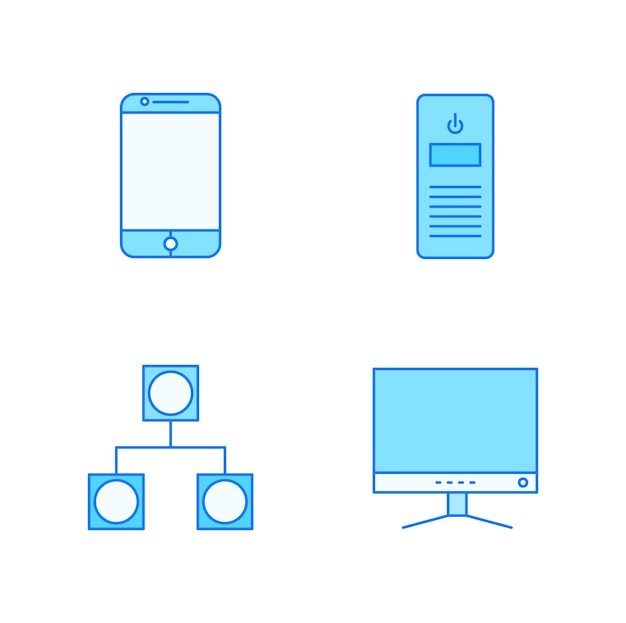 Icone di linea di intelligenza artificiale Set di icone di tecnologia AI per app e web Vector